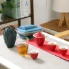 Conjuntos de chá de chá Ceramic Tea Set Travel Camping ao ar livre Cerimônia chinesa NLSLASI