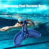 Pennello per pulizia Porta per aspirapolvere portatile Castoritore sottomarino con spazzola Blu Blue Crescent Professional Cleanin Strumento per le pozze di nuoto L49