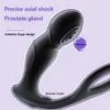 Vibratrice de massage de la prostate mâle anneau anal plug silicone retard éjaculation masturbator adultes toys sexy for hommes