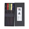 Chopsticks Set Japanese Creative Butterfly Love Flower and Wind Printing Gift Box Pointed Sushi