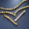 EM requintado Jóias de Jóias de Casamento de Zircônia cúbica Conjunto de colar de alta qualidade Colar de noiva CZ Brincho 240401