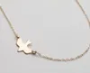 10st N107 Gold Silver Tiny Soar Flying Bird Necklace Peace Dove Halsband Little Llow Baby Bird Halsband Abstrakt halsband3897913