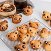 Bakvormen schattige beer panda cake mal anti-stick chocoladeklepvorm maldeeg gebak fondant mallen decoratie keukengereedschap