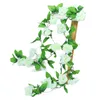 Dekorativa blommor Fake Rose Vine Plants Garland Unik Peony Wreath Outdoor Indoor Decor for Wedding Arch Garden Wall Home