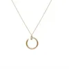 デザイナーCartres CNC Precision High Edition Pure Silver Full Diamond NeackLace Card Home Pendant 18K Gold Straight 3DGWでメッキ