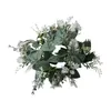 Decorative Flowers Greenery Candle Wreath Flower For Dining Table Living Room