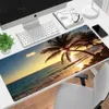 Muskuddar handled vilar mus kuddspel xxl stor mousepad sjö blå himmel strand hd tryck mus mat natur gummi mjuk anti slip bärbar dyn tangentbord pad