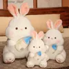 Gevulde pluche dieren 35/45/65cm knuffel knuffel knuffel Konijnen Zacht speelgoed Slaapkussen Cute Bunny Cartoon Dierpoppen Kinderen Baby verjaardagscadeau L47