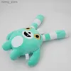 Plyschdockor 30 cm anime abby hatcher bozzly kanin plysch leksak figur leksak söt blå kanin fylld docka för födelsedagspresent y240415