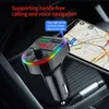 F21 Car charger 3.1A Dual USB Fast Charging Car Phone Charger Handsfree Calling Bluetooth FM Transmitter USB C Fast Car Charger