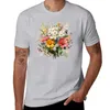 Erkek Polos Buket Vahşi Çiçekler Botanik Çiçek Doğa T-Shirt Hippi Giysileri Kore Moda Artı Boyut Üstleri Erkek Giyim