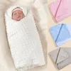 Blankets Minky Baby Blanket Solid Color Crystal Velvet Bean Double Layer Super Soft Kids Swaddle Quilt
