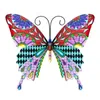 Garden Decorations Decorative Butterfly Wall Sculpture Hanging Pendant Wrought Iron Mural Art Outdoor Fences Decoration Accessories