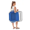 Kampmeubilair 2-pack achterlijnen 4-posities extra grote strandstoel Chaise Lounge draagbare opvouwbare backpackcamping met carry tas blauw