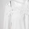 Robe blanche d'été pour femme décontractée boho hippie en dentelle en mousseline de mousseline