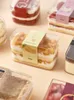 Disposable Cups Straws 10pcs 180ml 190ml 280ml 350ml 450ml 700ml Transparent Fruit Cake Packaging Box Diy Baking Dessert With Lids Food