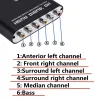 Connecteurs USB 5.1 Convertisseur audio stéréo de canal AUX 3,5 mm en 6 convertisseur audio RCA DAC numérique en analogique SPDIF coaxial DAC