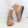 Women Summer Sandals Comfy Platform Flat Shoes Sole Ladies Casual Soft Big Toe Foot Sandal Orthopedic Bunion Corrector Slippers 240412