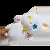 Plush -poppen 25 cm zwart -witte kat pluche speelgoedgreep gevulde dieren patung poppen kinderen speelgoed geschenken Halloween -geschenken speelgoed voor kinderen meisje y240415