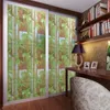 Window Stickers Frost Home Decorative Gluey Self-adhesive Film Glass Sticker Green Bamboo Adhesive 45/60cm X 400cm