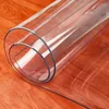 Table en chiffon nappe à l'huile Verre de protection flexible douce couverture de protection flexible transparent décor de cuisine imperméable de moderne