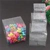 Presentförpackning 12 datorer olika storlekar transparent Clear Candy Box Square PVC Chocolate Boxes Wedding Favor Party Event Decoration