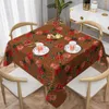 Table Cloth Floral Leopard Tablecloth Tropical Print Vintage For Home Party Dining Room Cover Graphic Decoration