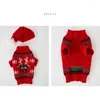 Dog Apparel Christmas Sweater | Cartoon Reindeer Scarf Set Pet Costume For Winter Halloween Xmas