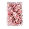 Dekorativa blommor 2024 Bröllop Artificiell väggpanel Bakgrund Faux Roses för fest Bruddusch utomhus heminredning