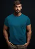 2024 T-shirt de fitness d'été à manches courtes pour hommes
