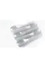 Einweg -Besteck 500pcs Transparent Hartplastik Löffel Besteck Gabel Messer Kristall Clear Tabelle Ware Picknick Cafe Küche Gesunde Hygiene