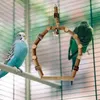 Andere vogelbenodigdheden staande speelgoed houten papegaai stick kooi kauwstandbol Convex textuurspeelgoed voor parakeet -accessoires