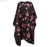 1pc Rose Pattern Printing Adult Haircut Cape Barber Cloak pour la maison L2208052918500