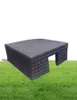 NY ARRIVER Black 8x8x38m svart kubtält Uppblåsbar kubik Marquee House Square Party Cinema Building Customized5214268