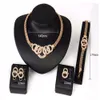 Korean World Jewelry Accessories Five Necklace Earrings Bracelet Ring Set of Four