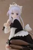 Eylem Oyuncak Figürleri 13cm Anime Elaina Figür Gezinme Cadı Yolculuğu Kara Kedi Hizmetçisi Elbise Poz PVC Model Serisi Oyuncak Hediyeleri Y240415