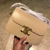 High -end designer tassen voor celli vrouwen Springsummer Mirror Tofu Bag Classic mode casual lederen damestas enkele schouder schuine handheld kleine vierkante dames