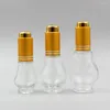 Bouteilles de rangement bouteille d'huile cosmétique transparent 10 ml de gourde simple forme avec capuchon de compte-gouttes