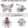 Window Stickers XFX HTV 12X10 In 6 Sheets Iridescent Heat Transfer Colorful Animal Print Iron On For T-Shirts DIY