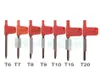 T6 T7 T8 T9 T10 T15 T20 Torx Screwdriver Spanner Key Small Red Flag Screw Drivers Tools 200pcslot9355612