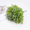 装飾的な花1PCSミラノ穀物プラスチック植物POの人工シミュレーション草草の偽の花の装飾