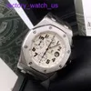Iconic AP Wrist Watch Royal Oak Offshore Series Calendar Timing 42mm Fashion Automatic Mechanical Steel Sports Mens Watch 26170STOOD091CR01 White Plate Black Need