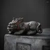 Petos de chá jianshui cerâmica roxa zhaocai cenário de mesa ornamentos de animais de estimação decoração de cerimônia de alta qualidade