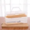 Storage Bottles 1 PC Portable Spaghetti Box With Lid Transparent Large Capacity Home Kitchen Organizer Noodle High Quality