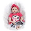 Doll Clothes Rebirth 18-23 Inch Simulation Baby Cartoon Cow Short Sleeved T-shirt PP Pants 4-piece Set