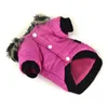 Dog Apparel Zip-up Pet Costume Keep Warm Clothing Coat Jacket Puppy Small Outfits