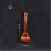 Spoons Japanese Style Wooden Cooking Scoop Catering Tableware Kitchen Utensils Natural Wood Spoon Long Handle Large Soup Ladle