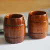 Barrel Shape Beer Tea Coffee Milk Water Cup Wooden Kitchen Bar Pub Drinkware Heat Insulation Water Cup