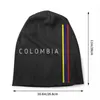 Berets Colombia Flag czapki czapki czapki streetwear zima ciepłe mężczyźni kobiety dzianiny kapelusz dorosły unisex kolumbijskie czapki z maską dumą