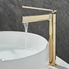 Bathroom Sink Faucets BAKALA Brush Waterfall Faucet Chrome Basin Cold Single Handle Mixer Tap Deck Mounted 5 Year Warranty